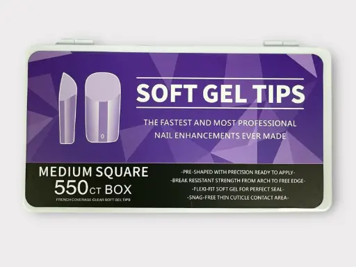 [550-3] UÑAS SOFT GEL SQUARE